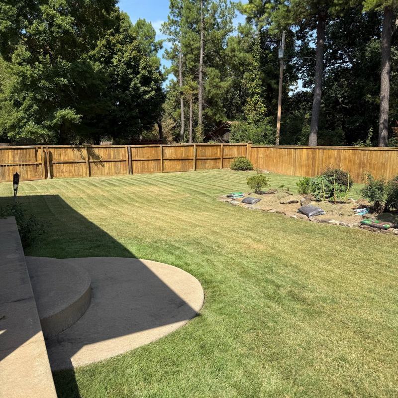 Recent lawn and landscape work in Saline County, AR