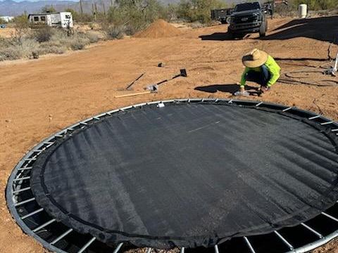 Jump mat installation